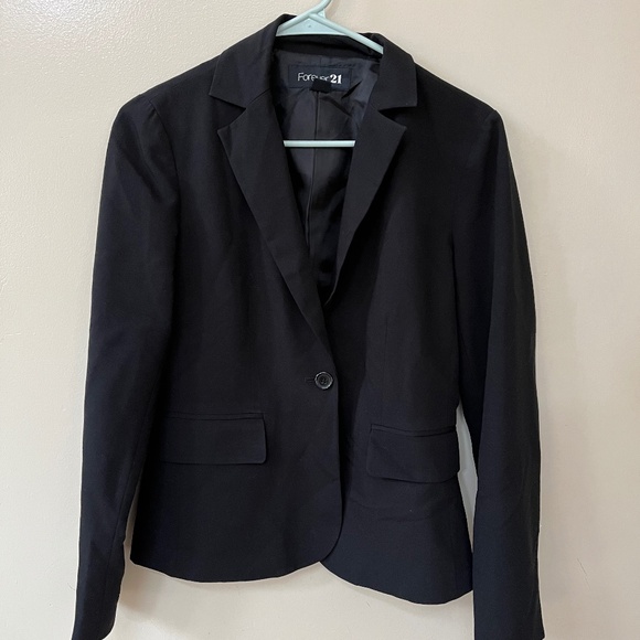 Forever 21 Black Blazer, Size Small - Picture 1 of 5